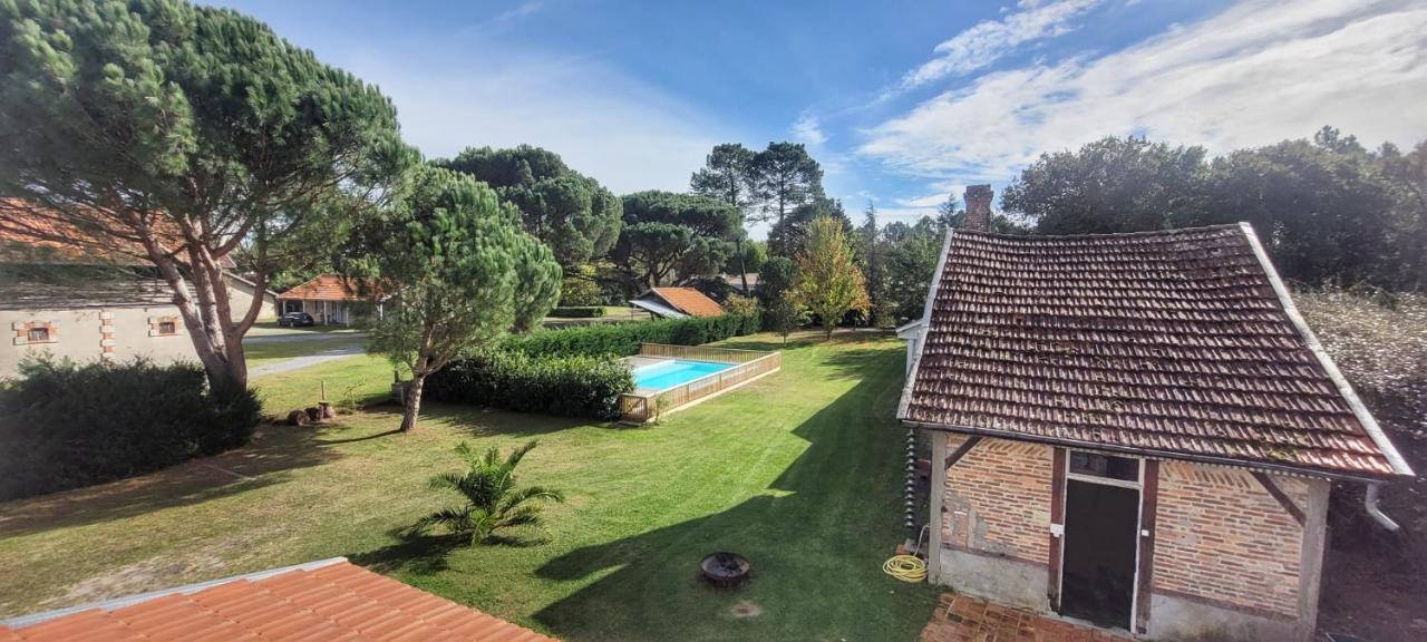 Charmante Maison Dans Les Landes X 10 Avec Piscine Et Salle D Escalade Lue Exterior photo