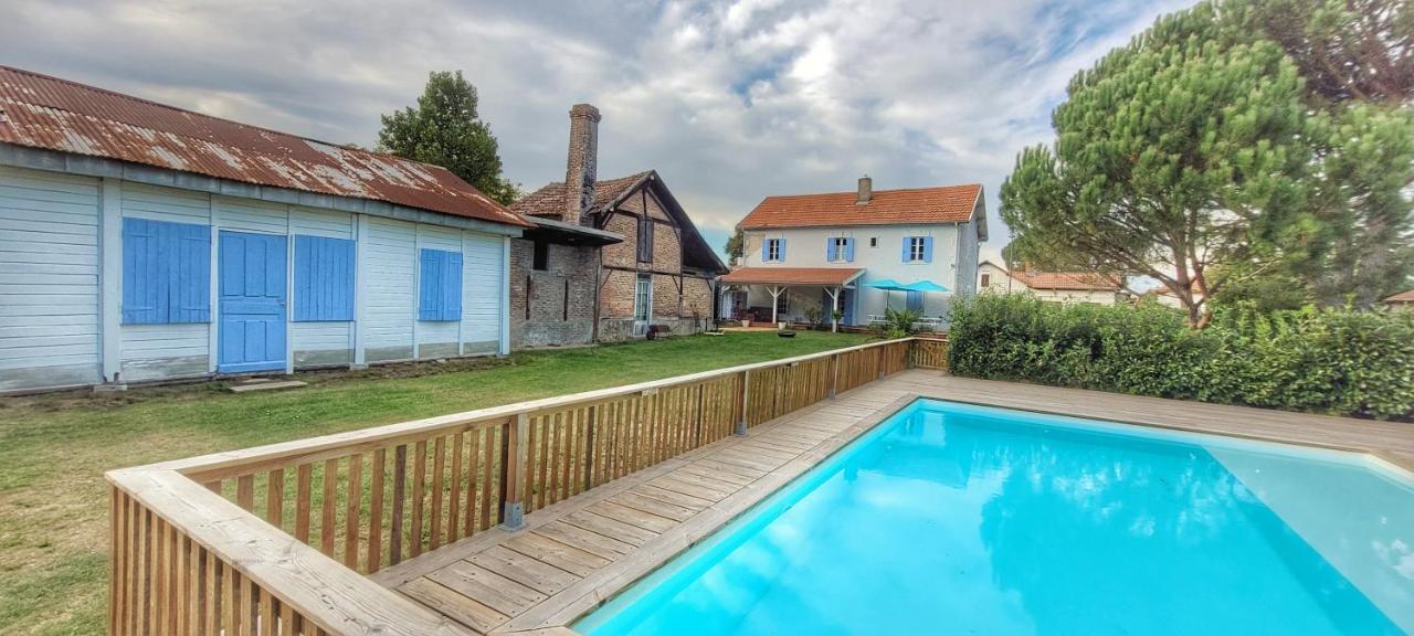 Charmante Maison Dans Les Landes X 10 Avec Piscine Et Salle D Escalade Lue Exterior photo
