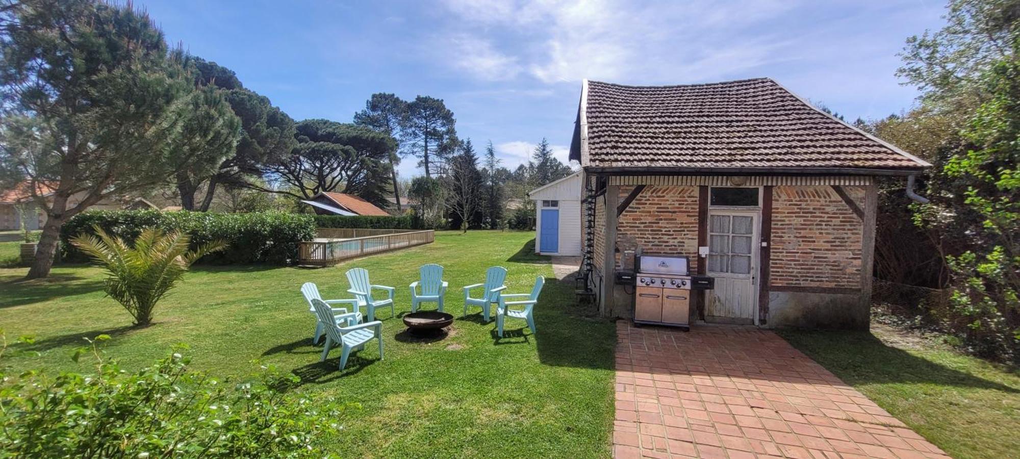 Charmante Maison Dans Les Landes X 10 Avec Piscine Et Salle D Escalade Lue Exterior photo